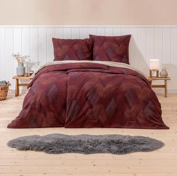 Estella Feinflanell Bettwäsche Levico mauve